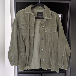 Zara Green Corduroy Jacket